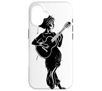 Fille musicienne Guitariste Coque pour iPhone 16