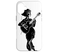 Fille musicienne Guitariste Coque pour iPhone 16 Plus