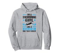 Fille nageuse comme Une Fille Ordinaire, Seule Une nageuse Plus Cool Sweat à Capuche