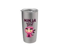 Fille Ninja Gobelet isotherme en acier inoxydable double paroi