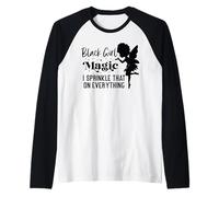 Fille Noire Magie Mignonne Fée Femmes Noires Filles Manche Raglan