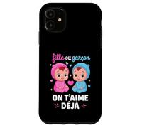 Fille ou Garçon on T Aime Deja Révélation du Sexe bébé Coque pour iPhone 11