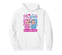 Fille ou Garçon on T Aime Deja Révélation du Sexe bébé Sweat à Capuche