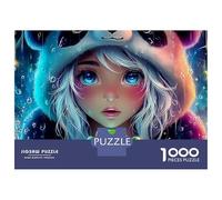 Fille Panda 1000 Pièces Puzzle Unique Belle Décoration Familiale Fantasy Girl dans Cosmic Puzzles Jouets De Jeu pour Adultes 38x26cm/1000pcs