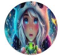 Fille Panda Jigsaw Puzzle Jeux D'intelligence 1000 Pièces Le trésor National de la Chine Puzzles Art Déco Divertissement Créatif pour Adultes 1000pcs (67.5x67.5cm)