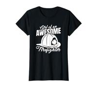 Fille Pompier Maréchal des Pompiers Lutte Contre l'incendie T-Shirt