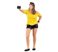 Fille prenant un selfie avec lumière Flash-HO 1/87-VIESSMANN 1551