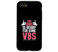 Fille prête pour les vacances École biblique I Love VBS Christian Coque pour iPhone SE (2020) / 7 / 8