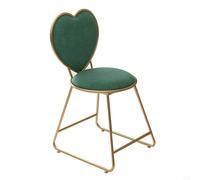Fille Princesse Chambre Maquillage Chaise Coiffeuse Tabouret | Finement conçu, portant 120 kg, chaise de coiffeuse for coiffeuse de chambre à coucher(Green,Heart shape)