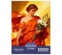 Fille Puzzle 1000 Pièces Ange - Détente Garantie, Défi Ludique pour Adultes, Déco Artistique, Poster + Cadeau Prêt, 38x26cm/1000pcs