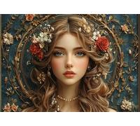 Fille Puzzle 3000 Pieces Adultes Fleur Puzzles Classiques Panorama Bois Difficile Impossible Geant Jigsaw Jeu éducatif Défi Jouet pour Enfants et Adulte dès 14 Ans Cadeau Homme Femme Boxed P-918