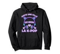 Fille Qui Adore La K-Pop Musique Fan Kpop Anime Kawaii Manga Sweat à Capuche