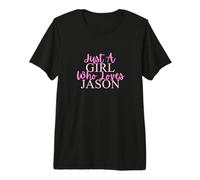Fille Qui Aime Jason Cute T-Shirt Haut de Gamme