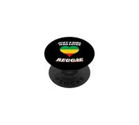 Fille Qui Aime la Musique Reggae Rasta Heart Lover PopSockets PopGrip Adhésif