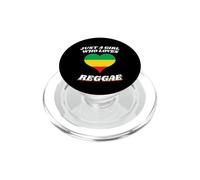 Fille Qui Aime la Musique Reggae Rasta Heart Lover PopSockets PopGrip pour MagSafe