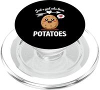 Fille Qui Aime Les Pommes de Terre PopSockets PopGrip pour MagSafe