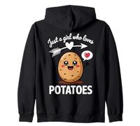 Fille Qui Aime Les Pommes de Terre Sweat à Capuche