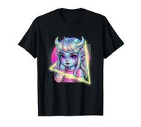 Fille rétro Anime aux Cheveux fluides Kawaii Manga Amateur T-Shirt