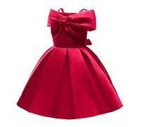 Fille Robe Ceremonie Mariage Tulle sans Manches Enfant Robes Bapteme de Communion d'anniversaire du Soir Communion Anniversaire Robe de Fête Swing Robes Fille Chic et Elegant Léger Dress 3-10 ans