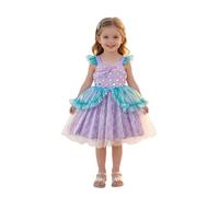 Fille Robe De Princesse pour Petites Filles Robe Tulle D'Été Tutu De Princesse Fée Tutu avec Écailles Sirène Fête Thème Fée Danse Lavande 3-4 Ans