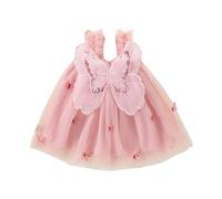 Fille Robe de Soiree avec Noeud Papillon Tulle Robes Bapteme de Communion d'anniversaire du Soir Communion Anniversaire Fête Robe de Mariée Dress Princesse Filles Chic et Elegant Robes 3-24 mois