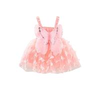 Fille Robe de Soiree avec Noeud Papillon Tulle Robes Bapteme de Communion d'anniversaire du Soir Communion Anniversaire Fête Robe de Mariée Dress Princesse Filles Chic et Elegant Robes 3-24 mois