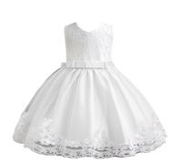 Fille Robe Élégante Tutu Robes Bowknot pour Filles Printemps Enfant Filles Dress Danse Fête Princesse Robes Anniversaire Formel fête Mariage Baptême Demoiselle d'honneur Communion Robe de Princesse