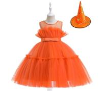 Fille Robe Élégante Tutu sans Manches Robes pour Filles Printemps Enfant Filles Dress Danse Fête Robes Anniversaire Formel fête Mariage Baptême Demoiselle d'honneur Communion Robe de Princesse
