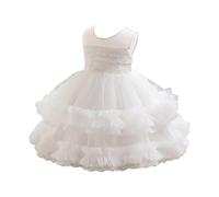 Fille Robe Tulle sans Manches Enfant Princesse Fleur Robes Mariage Fête Robe Fille 7 Mois -3 Ans Robes Fête d'anniversaire Demoiselle d'honneur Robes Filles pour La Fête Anniversaire Formel Mariage
