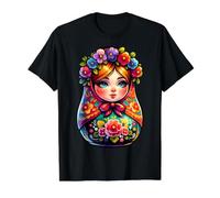 Fille Russe Matriochka Moscou Lunettes De Soleil Matriochka T-Shirt Graphique avec Valeur