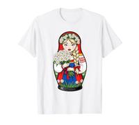 Fille Russe Russie Matryoshka Russe pour Les Russes T-Shirt Graphique avec Valeur