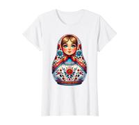 Fille Russe Russie Matryoshka Russe pour Les Russes T-Shirt Graphique avec Valeur
