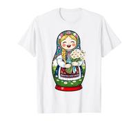 Fille Russe Russie Matryoshka Russe pour Les Russes T-Shirt Graphique avec Valeur