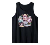Fille Sauvage d'été Amusante Raccoon Squad Beach Kawaii Mignonne Débardeur