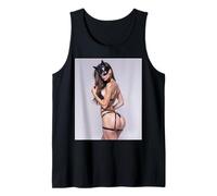 Fille Sexy sur T-Shirt pour Homme - Sexy Bad Kitty Pinup Girl Débardeur