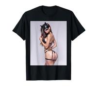 Fille Sexy sur T-Shirt pour Homme - Sexy Bad Kitty Pinup Girl T-Shirt