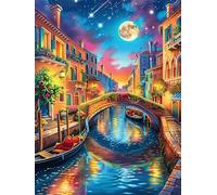 Fille Surfant sur Une Vague au Coucher du Soleil 500 Pièces Puzzle pour Ado en Carton Épais Haute Densité Faune Sauvage et Animaux de Compagnie Facile Débutant Jeu De Société Idée Cadeau Anniversaire