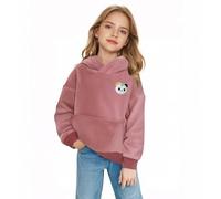 Fille Sweats à Capuche Polaire Sweat Manches Longues Enfant Confortables Légers Pulls a Capuche Avec Poche Vêtements De Sport Chauds Pour Enfants Sweatshirt Outercoat Pour 1-14 Ans