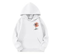 Fille Sweats Capuche Sport Mode Vêtements Enfants Manches Longues Coton Pull Tops Casual Sportwear Confortable et la Enfant Ado 7-14 Ans
