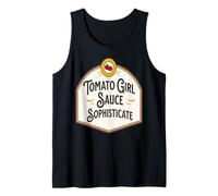 Fille Tomate Sauce Sophistiquée Cuisine Vintage Débardeur