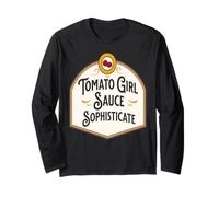 Fille Tomate Sauce Sophistiquée Cuisine Vintage Manche Longue