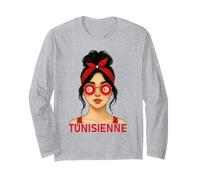 Fille Tunisienne Drapeau Tunisie Copine et Épouse Tunisienne Manche Longue