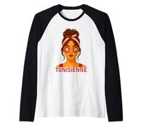Fille Tunisienne Drapeau Tunisie Copine et Épouse Tunisienne Manche Raglan
