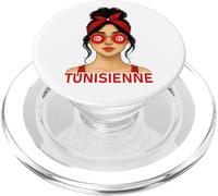 Fille Tunisienne Drapeau Tunisie Copine et Épouse Tunisienne PopSockets PopGrip pour MagSafe