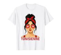 Fille Tunisienne Drapeau Tunisie Copine et Épouse Tunisienne T-Shirt