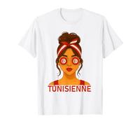 Fille Tunisienne Drapeau Tunisie Copine et Épouse Tunisienne T-Shirt