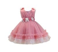 Fille Tutu Robe Soiree Princesse Filles Robes Tulle sans Manches Jeune Enfant Princesse Tutu Mariage Fête d'anniversaire Robe Fille pour Les Fêtes Anniversaires et Mariages 18 Mois-5 Ans