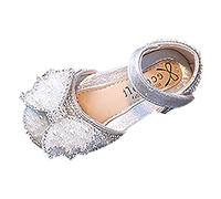 Fille Vert Orteils Séparés Bottines de Danse Filles Robe Performance Princesse Chaussures Perle Paillettes Arc Crochet Boucle Respirant et Confortable Bottines Vert Fille (Silver, 30 Little Child)