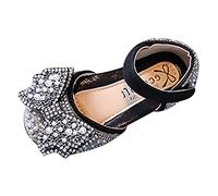 Fille Vert Orteils Séparés Bottines de Danse Filles Robe Performance Princesse Chaussures Perle Paillettes Arc Crochet Boucle Respirant et Confortable Bottines Vert Fille (Black, 25 Toddler)