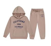 Fille VêTements 96 Pieces Automne Hiver Ensemble de Tenues d'hiver pour Filles,Sweat à Capuche et Jogging en Polaire,vêtements Confortables et décontractés pour Enfants avec imprimé élégant